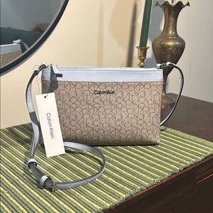 Calvin Klein Beige and Gray Women's Bag